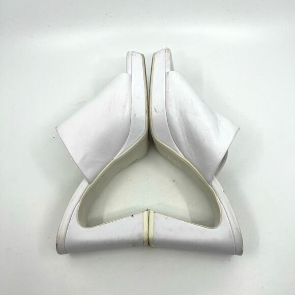 JEFFREY CAMPBELL Caviar White Leather Platform Sandal Women's 7 US - Picture 7 of 10